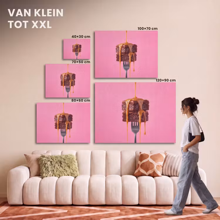 Akoestisch schilderij - Brownie - Karamel - Eten — 7