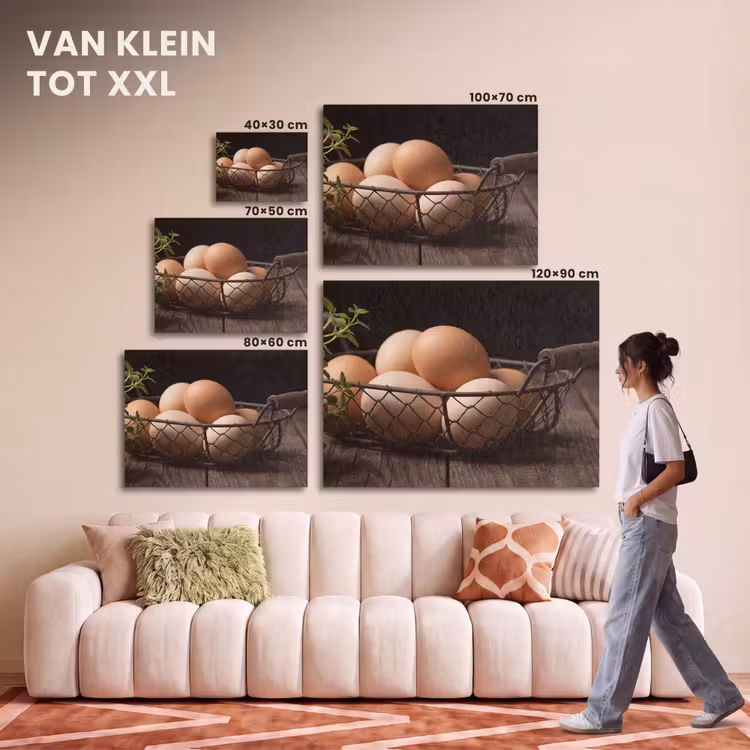 Akoestisch schilderij - Eieren - Mand - Eten — 7