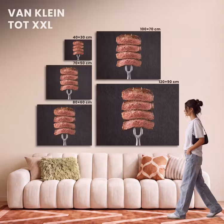 Akoestisch schilderij - Eten - Rosé - Vork — 7