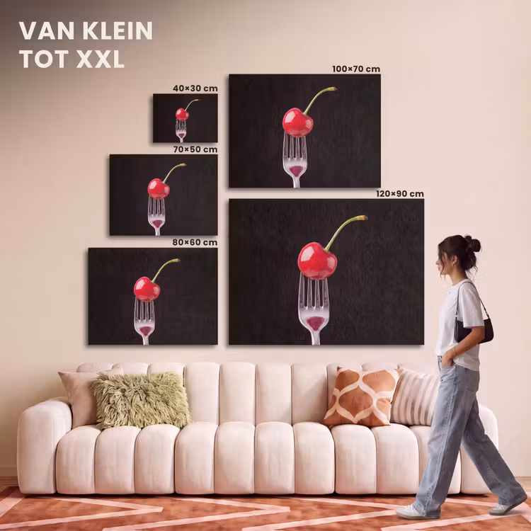Akoestisch schilderij - Rode kers - Vork — 7