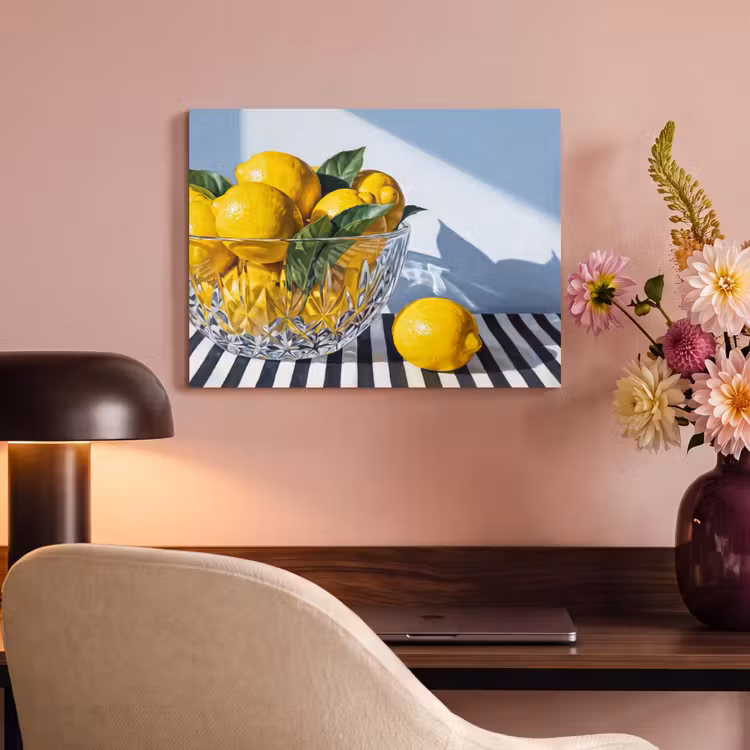 Akoestisch schilderij - Citroenen - Fruit - Geel — 6