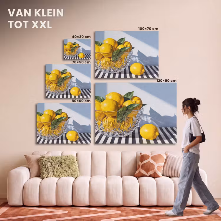Akoestisch schilderij - Citroenen - Fruit - Geel — 7