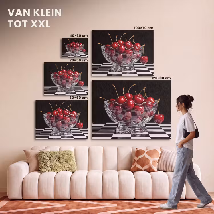 Akoestisch schilderij - Eten - Kersen - Rood — 7