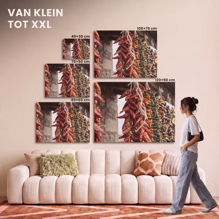 Akoestisch schilderij - Rode pepers - Eten — 7