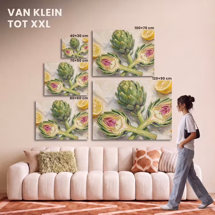 Akoestisch schilderij - Artisjok - Citroen - Eten — 7