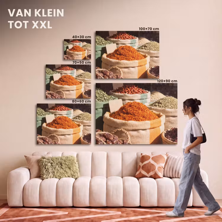 Akoestisch schilderij - Kruiden - Markt - Kleurrijk — 7