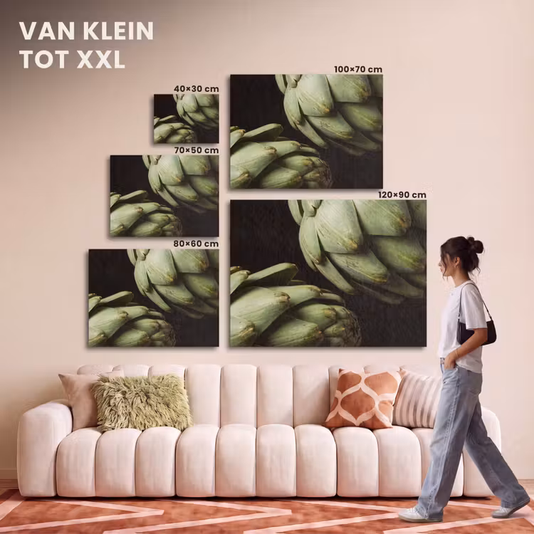 Akoestisch schilderij - Artisjok - Groen - Eten — 7