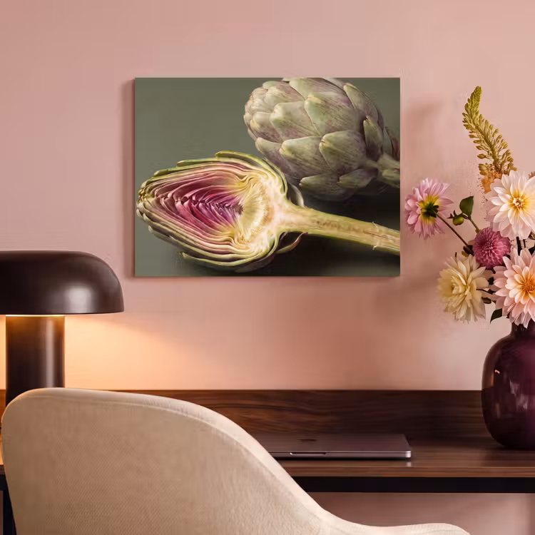Akoestisch schilderij - Artisjok - Paars - Voedsel — 6