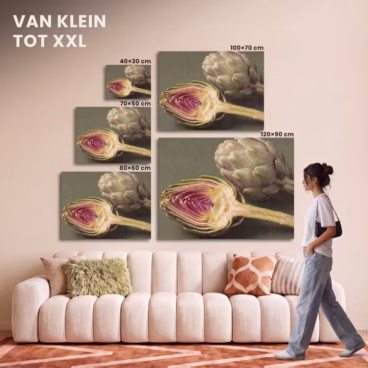 Akoestisch schilderij - Artisjok - Paars - Voedsel — 7