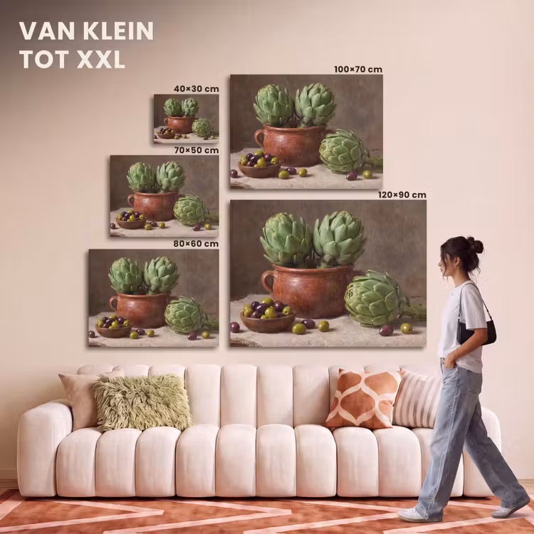 Akoestisch schilderij - Artisjokken - Olijven - Eten — 7