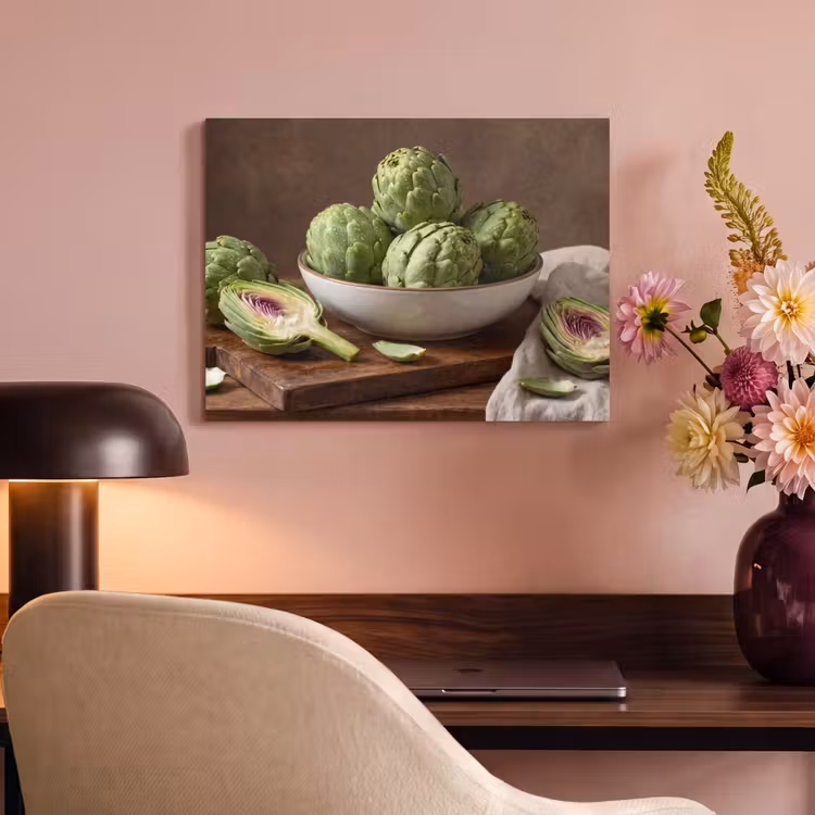 Akoestisch schilderij - Groenten - Artisjok - Keuken — 6