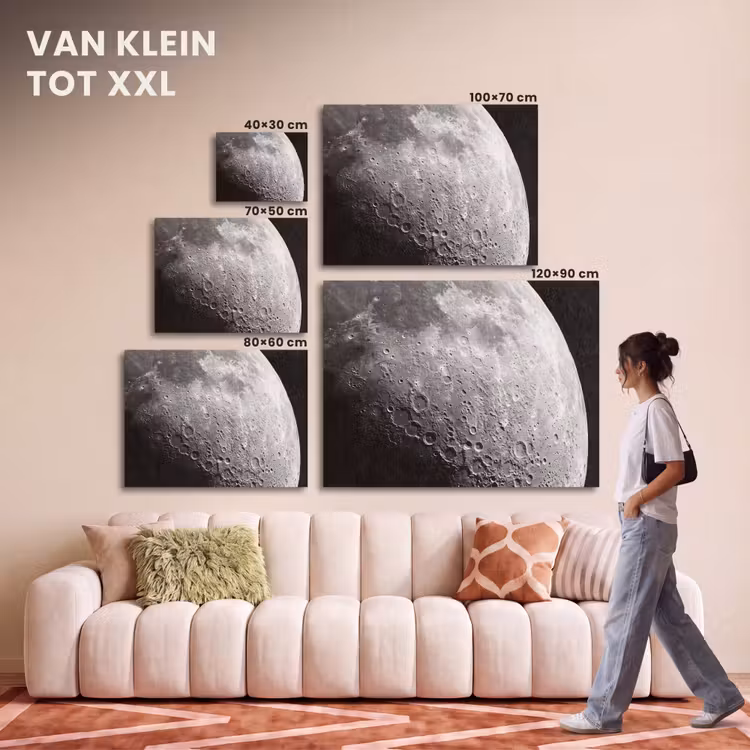 Akoestisch schilderij - Maan - Kraters - Ruimte — 7
