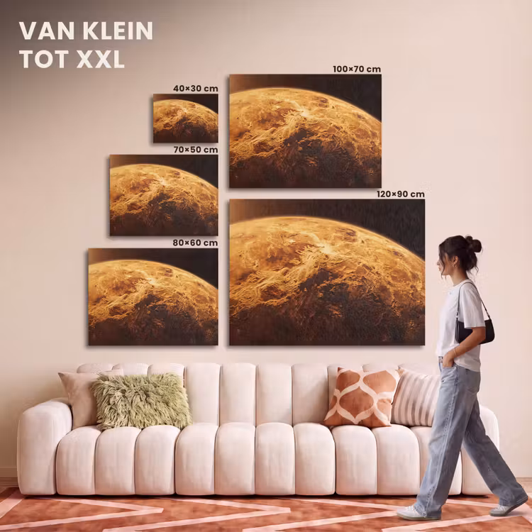 Akoestisch schilderij - Planeet - Ruimte - Oranje — 7