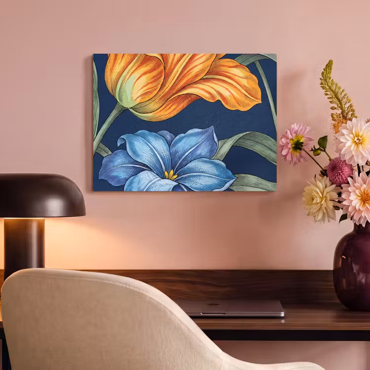 Akoestisch schilderij - Bloemen - Botanisch - Patroon — 6