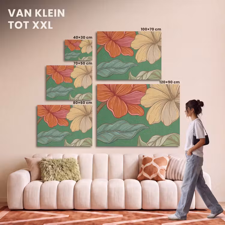 Akoestisch schilderij - Bloemen - Groen - Illustratie — 7