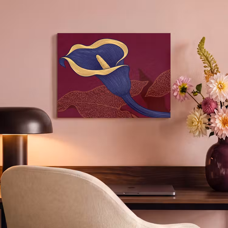 Akoestisch schilderij - Bloemen - Modern - Paars — 6