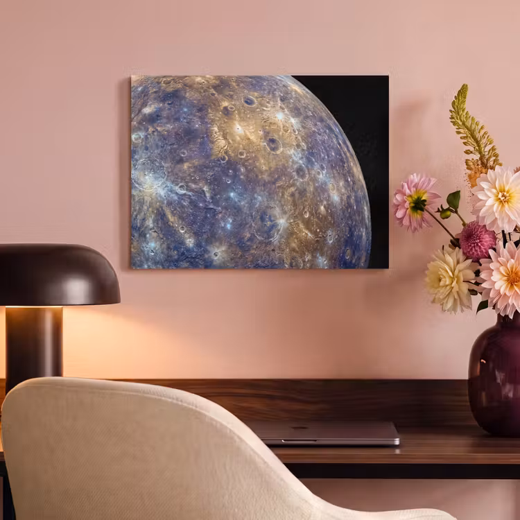 Akoestisch schilderij - Planeet - Kraters - Ruimte — 6