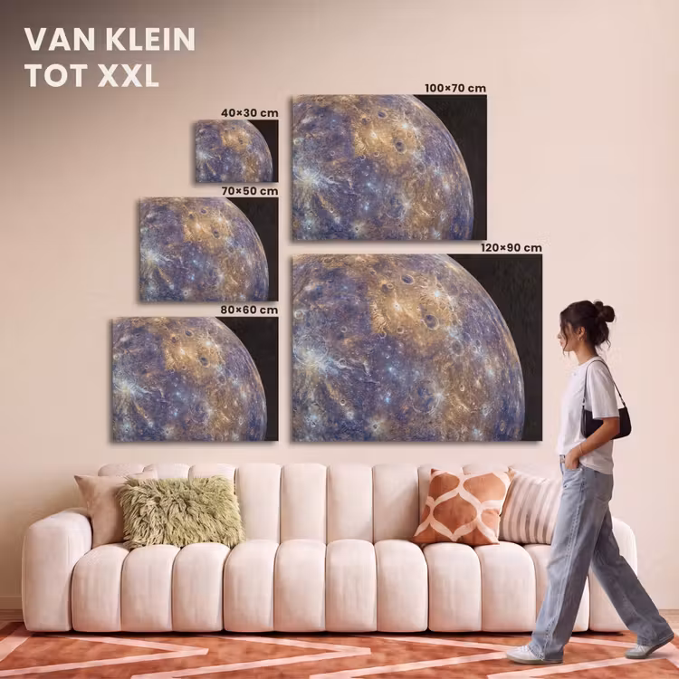 Akoestisch schilderij - Planeet - Kraters - Ruimte — 7