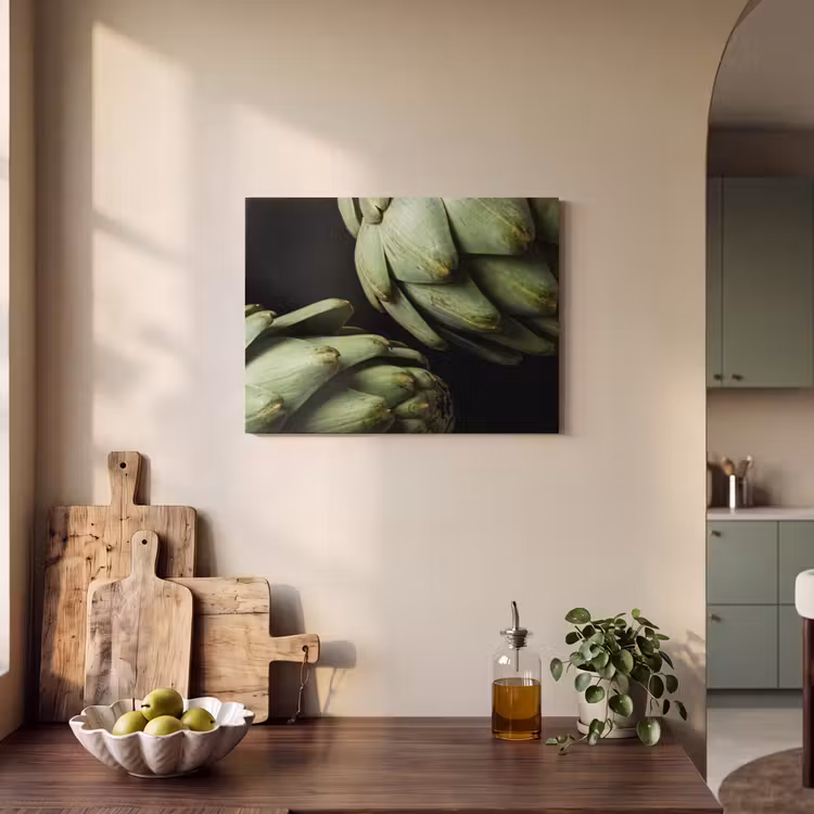 Akoestisch schilderij - Artisjok - Groen - Eten — 4