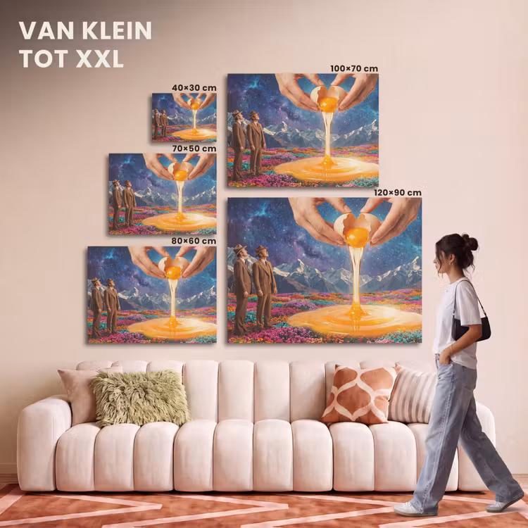 Akoestisch schilderij - Handen - Ei - Surrealisme — 7