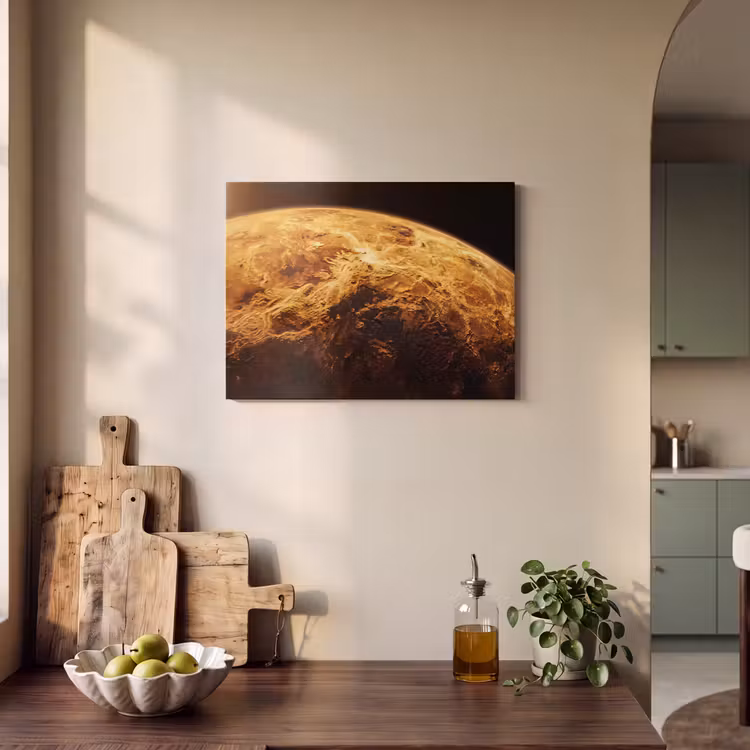 Akoestisch schilderij - Planeet - Ruimte - Oranje — 4
