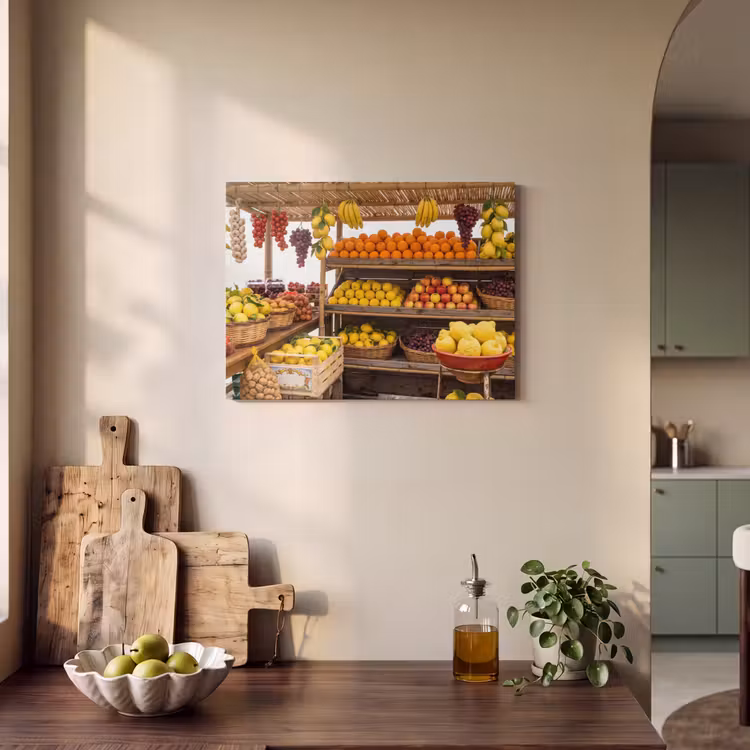Akoestisch schilderij - Marktkraam - Fruit - Vers — 4