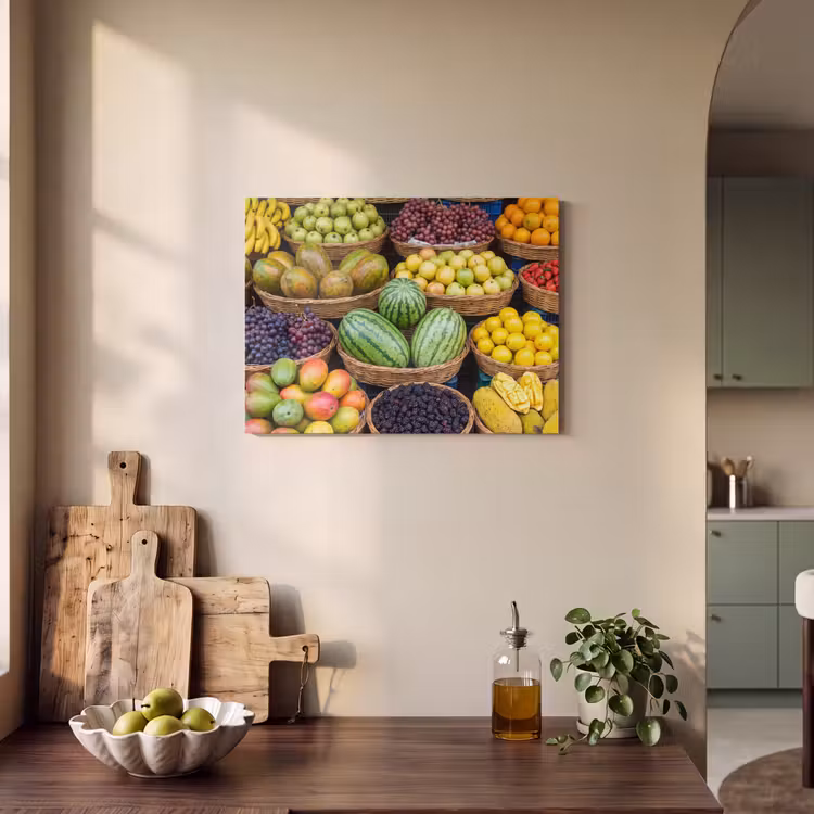 Akoestisch schilderij - Fruit - Markt - Kleurrijk — 4