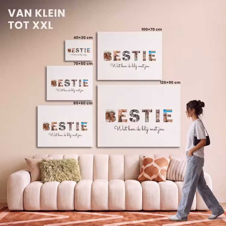 Akoestisch schilderij - Bestie - Lettercollage — 7