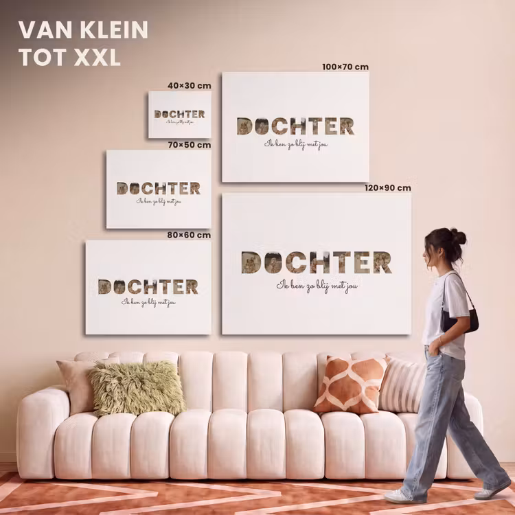 Akoestisch schilderij - Dochter - Lettercollage — 7