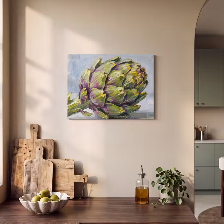 Akoestisch schilderij - Eten - Artisjok - Modern — 4