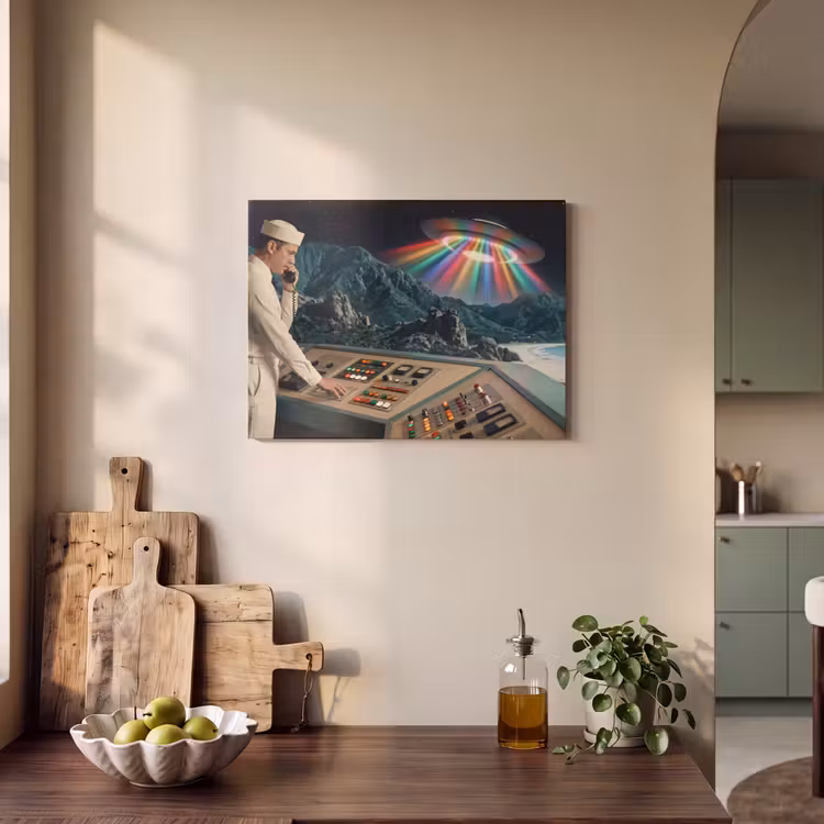 Akoestisch schilderij - Man - Controlekamer - Strand — 4