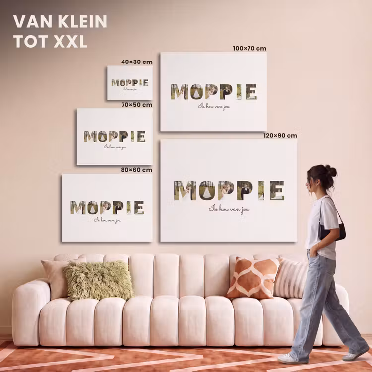 Akoestisch schilderij - Moppie - Lettercollage — 7