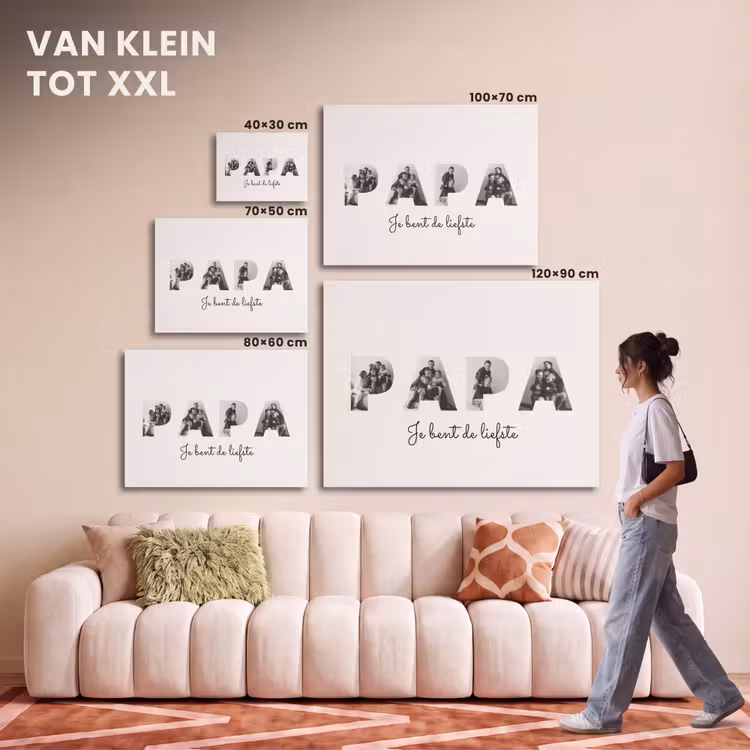 Akoestisch schilderij - Papa - Lettercollage — 7
