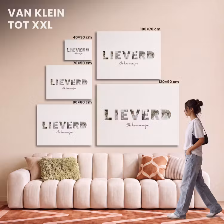 Akoestisch schilderij - Lieverd - Lettercollage — 7