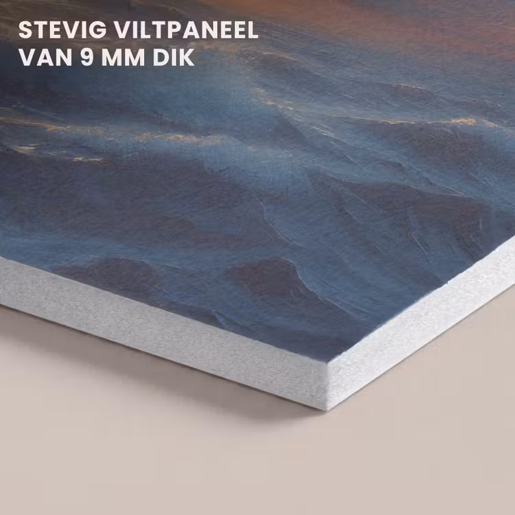 Akoestisch schilderij - Meeuwen - Zonsondergang - Zee - Wolken — 5