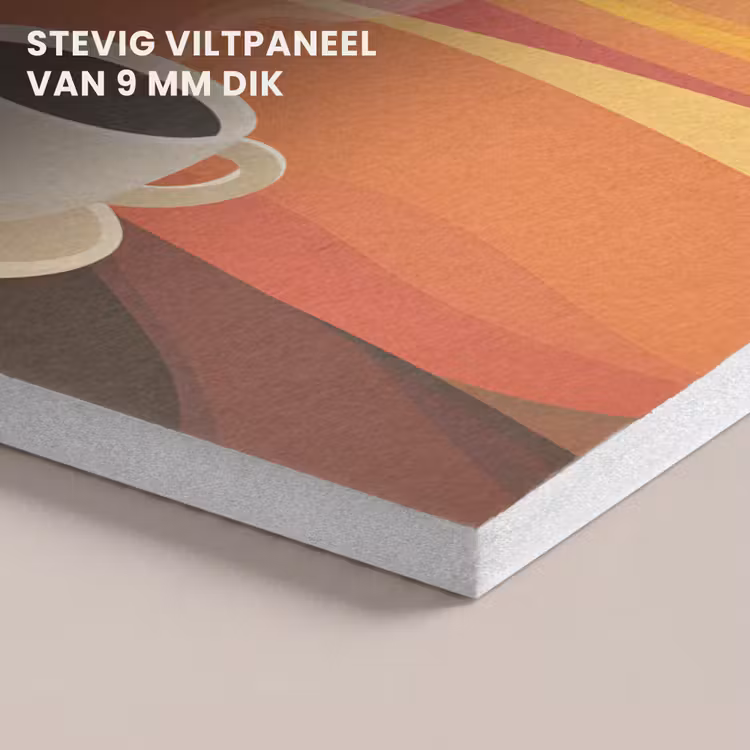 Akoestisch schilderij - Koffie - Landschap - Oranje - Koffiebonen — 5