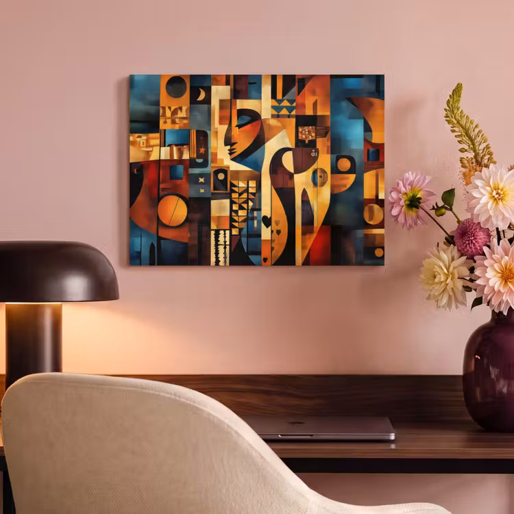 Akoestisch schilderij - Figuren - Abstract - Symbolen — 6