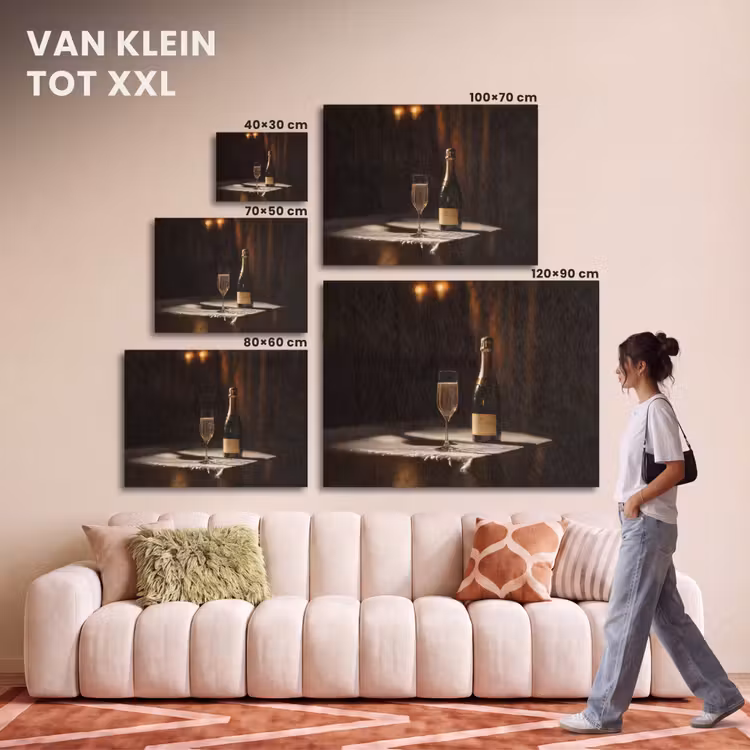 Akoestisch schilderij - Prosecco - Bubbels - Sfeervol - Drank — 7
