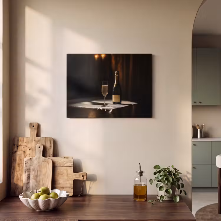 Akoestisch schilderij - Prosecco - Bubbels - Sfeervol - Drank — 4