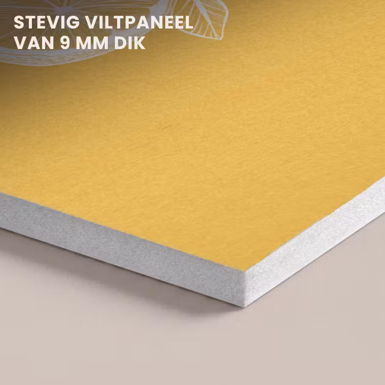 Akoestisch schilderij - Citroenen - Illustratie - Minimalistisch - Geel — 5