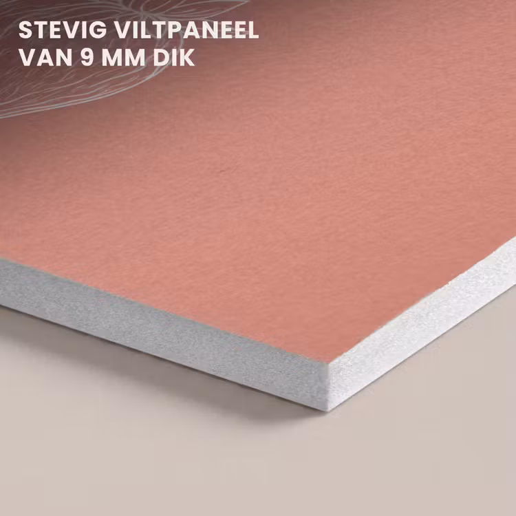 Akoestisch schilderij - Minimalistisch - Illustratie - Aardbei - Tak — 5