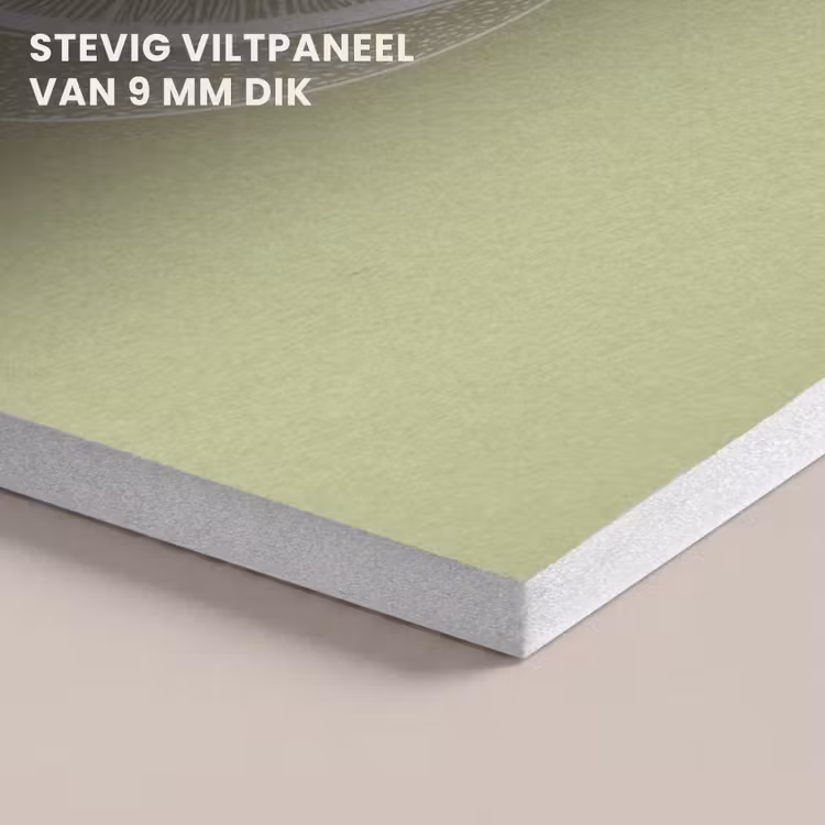 Akoestisch schilderij - Kiwi - Lijntekening - Minimalistisch - Groen — 5