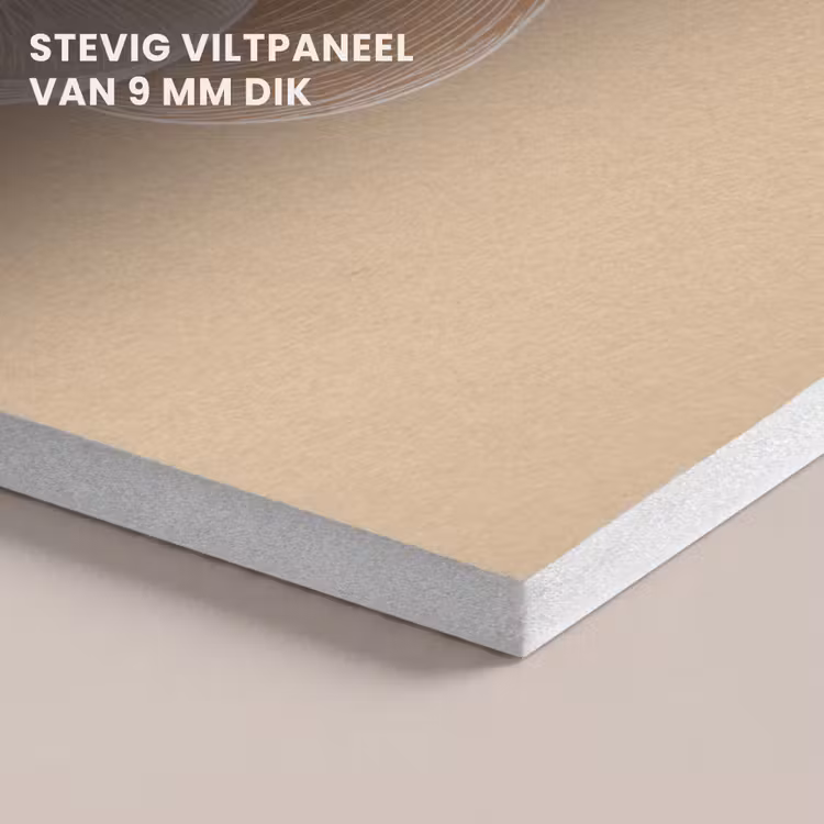 Akoestisch schilderij - Perzik - Lijntekening - Pit - Beige — 5
