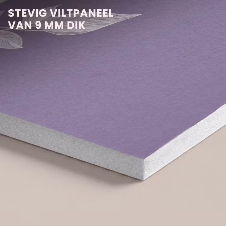 Akoestisch schilderij - Tak - Sierlijk - Bladeren - Minimalistisch — 5