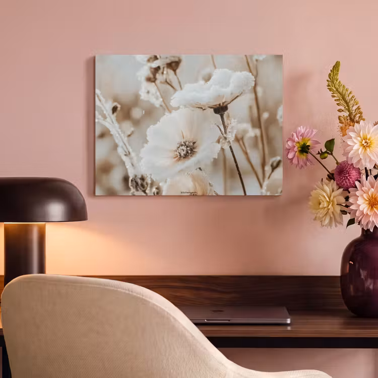 Akoestisch schilderij - Bloemen - Beige - Winter — 6