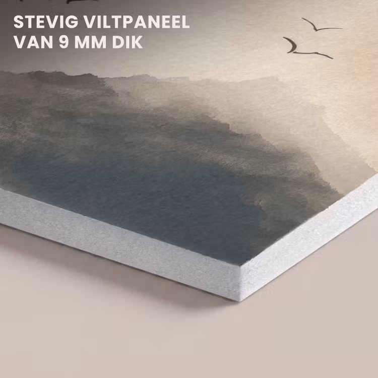 Akoestisch schilderij - Landschap - Japandi - vogel — 5