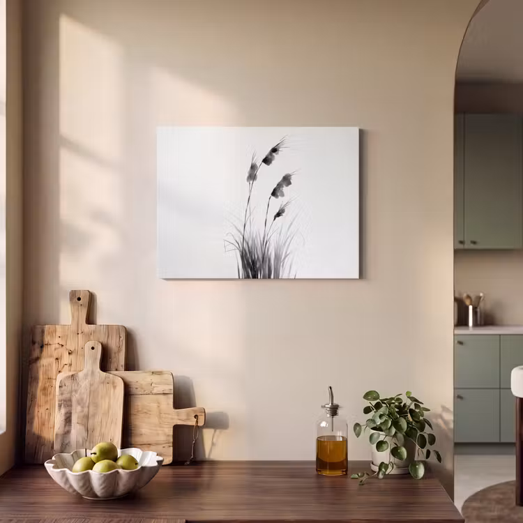 Akoestisch schilderij - Minimalistisch - Stelen - Wit — 4