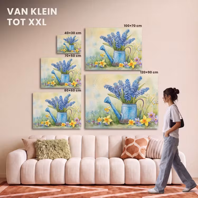 Akoestisch schilderij - Gieter - Lavendel - Bloesems — 7