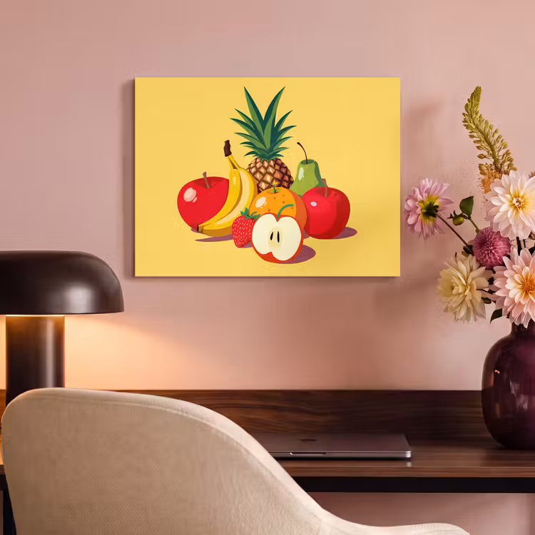 Akoestisch schilderij - Fruit - Illustratie - Kleurrijk — 6