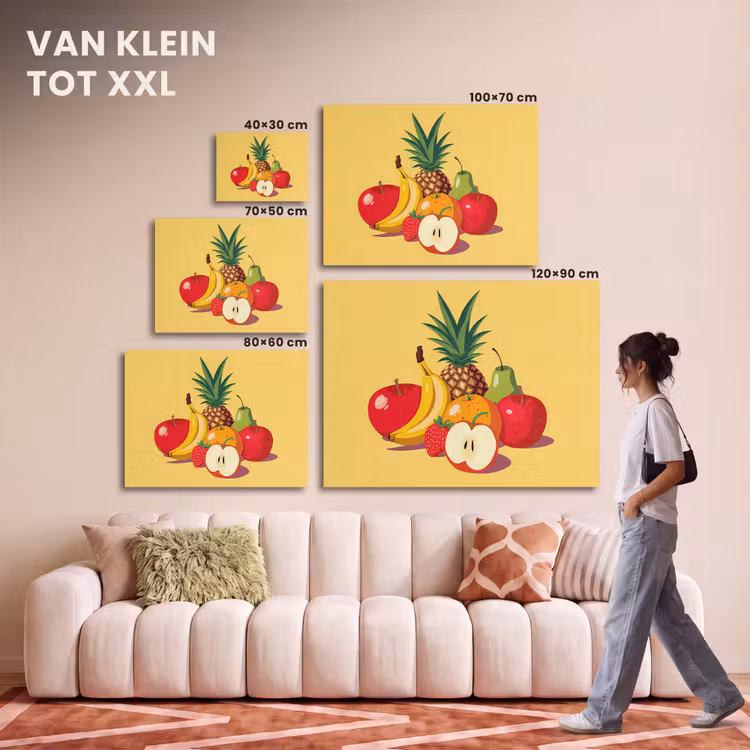 Akoestisch schilderij - Fruit - Illustratie - Kleurrijk — 7